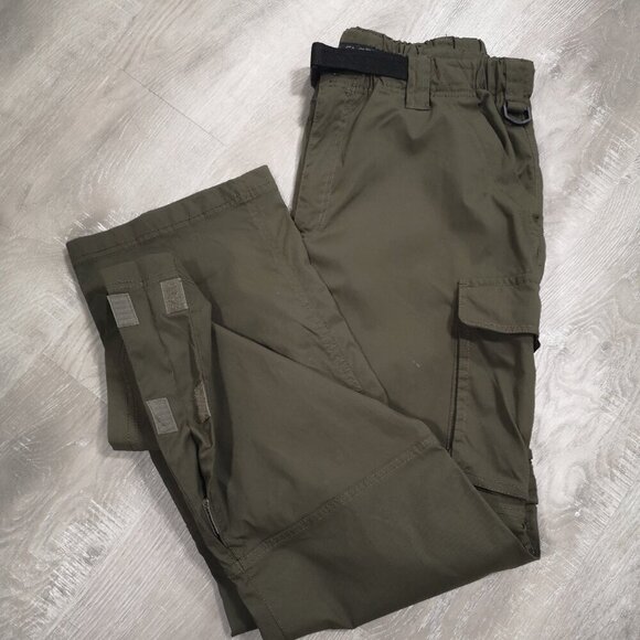 BC Clothing Co. Men's Army Green Size Small Zip Off Cargo Pants/Shorts - Picture 5 of 10